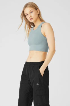 Seamless Delight High Neck Bra - Cosmic Grey -Attire Mew Sales W9536R 04681 b1 s1 a3 1 m131