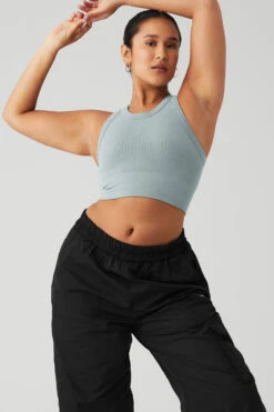 Seamless Delight High Neck Bra - Cosmic Grey -Attire Mew Sales W9536R 04681 b1 s4 a1 1 m135