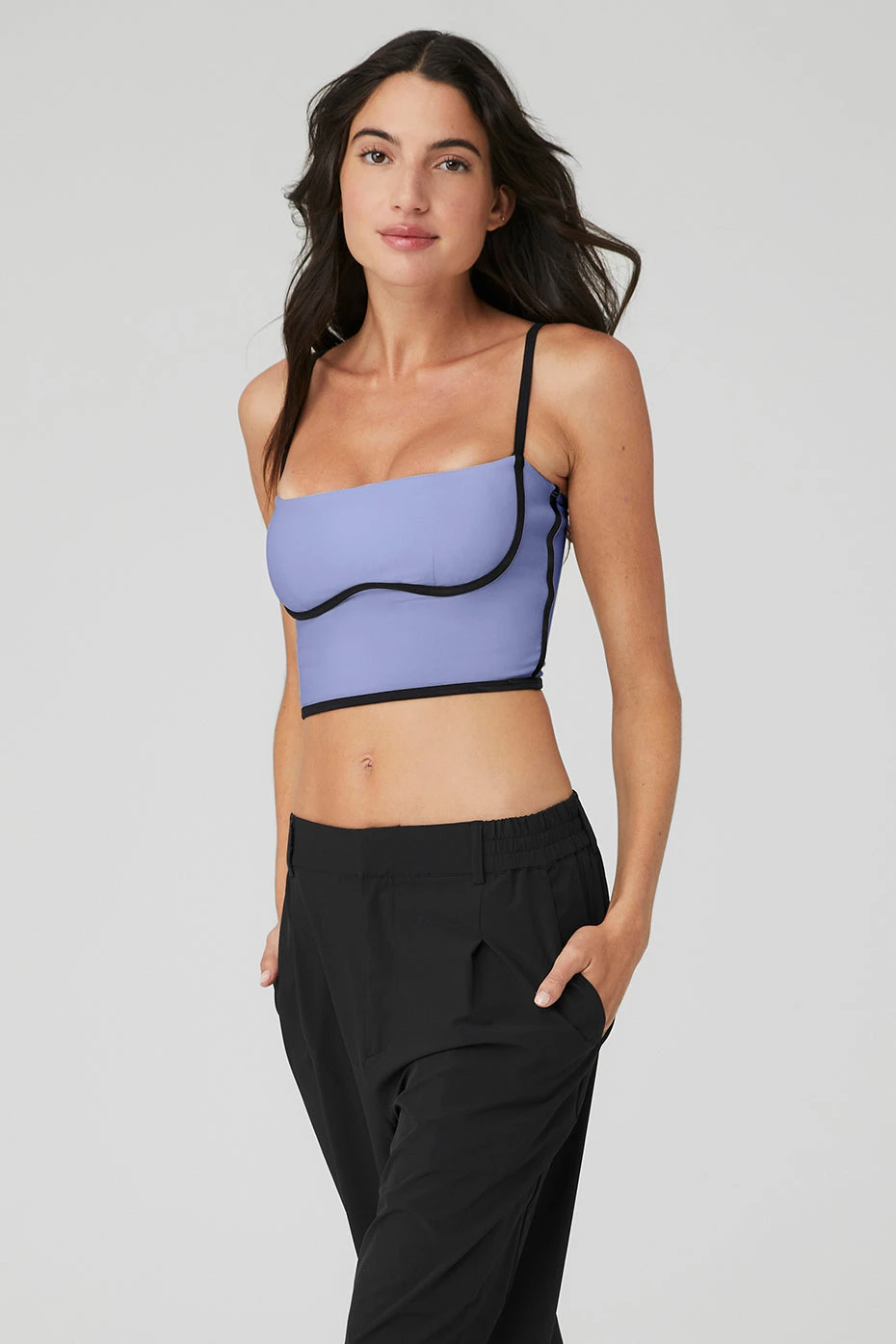 Airbrush Streamlined Bra Tank - Infinity Blue/Black 4 Airbrush Streamlined Bra Tank - Infinity Blue/Black - Image 4