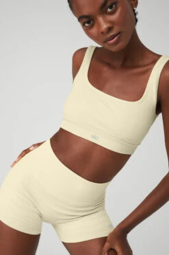 Seamless Cable Knit Bra - French Vanilla -Attire Mew Sales W9560R 04563 b1 s1 a4 1 m100 7f75b554 7a20 483a 8681 b21b9d4f5eb5