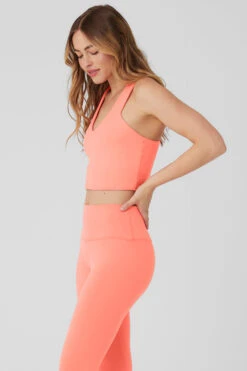 Airbrush Real Bra Tank - Candy Orange -Attire Mew Sales W9587R 04827 b1 s1 a3 1 m89