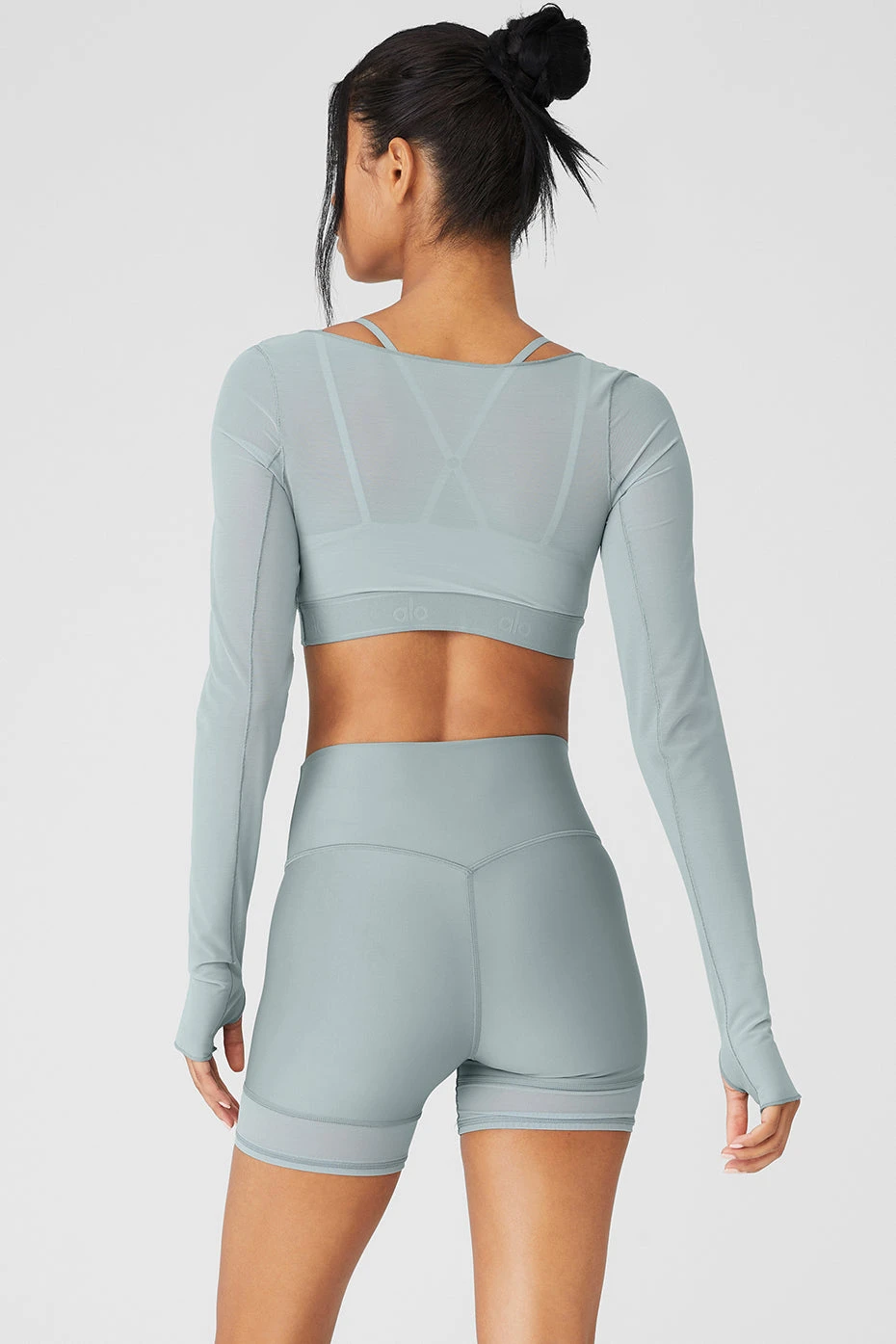Airlift Long Sleeve Ballet Dream Bra - Cosmic Grey 3 Airlift Long Sleeve Ballet Dream Bra - Cosmic Grey - Image 3