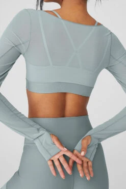 Airlift Long Sleeve Ballet Dream Bra - Cosmic Grey 15 Airlift Long Sleeve Ballet Dream Bra - Cosmic Grey -Attire Mew Sales W9605R 04681 b1 s1 a4 1 m18