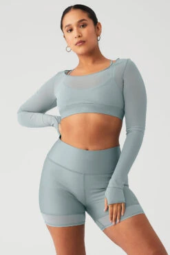 Airlift Long Sleeve Ballet Dream Bra - Cosmic Grey 17 Airlift Long Sleeve Ballet Dream Bra - Cosmic Grey -Attire Mew Sales W9605R 04681 b1 s4 a1 1 m135