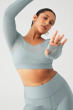 Airlift Long Sleeve Ballet Dream Bra - Cosmic Grey 21 Airlift Long Sleeve Ballet Dream Bra - Cosmic Grey -Attire Mew Sales W9605R 04681 b1 s4 a5 1 m135