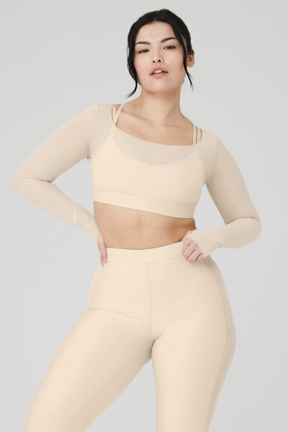 Airlift Long Sleeve Ballet Dream Bra - Macadamia 6 Airlift Long Sleeve Ballet Dream Bra - Macadamia - Image 6