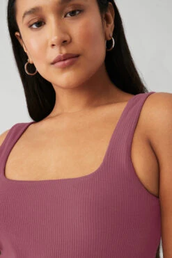 Ribbed Minimalist Tank - Mars Clay -Attire Mew Sales W9635R 04677 b1 s4 a5 1 m135